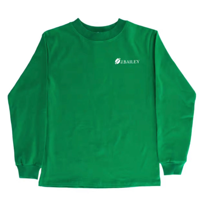 Kelly Football Long Sleeve Logo Tee