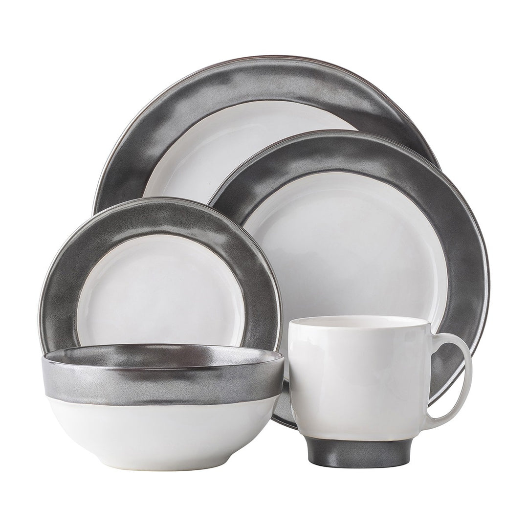 Emerson White/Pewter 5pc. Setting 