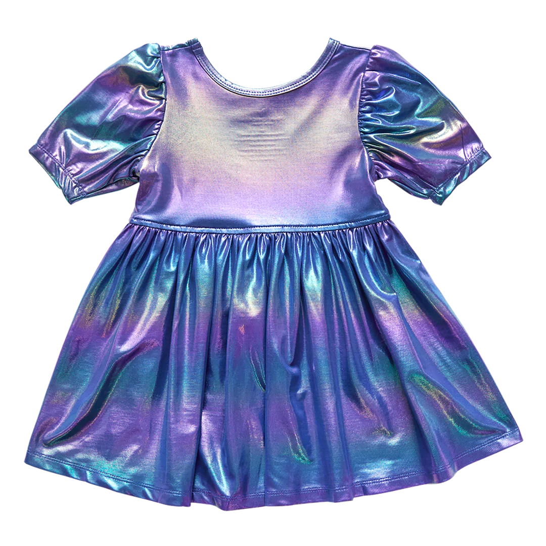 Iridescent Blue Laurie Dress