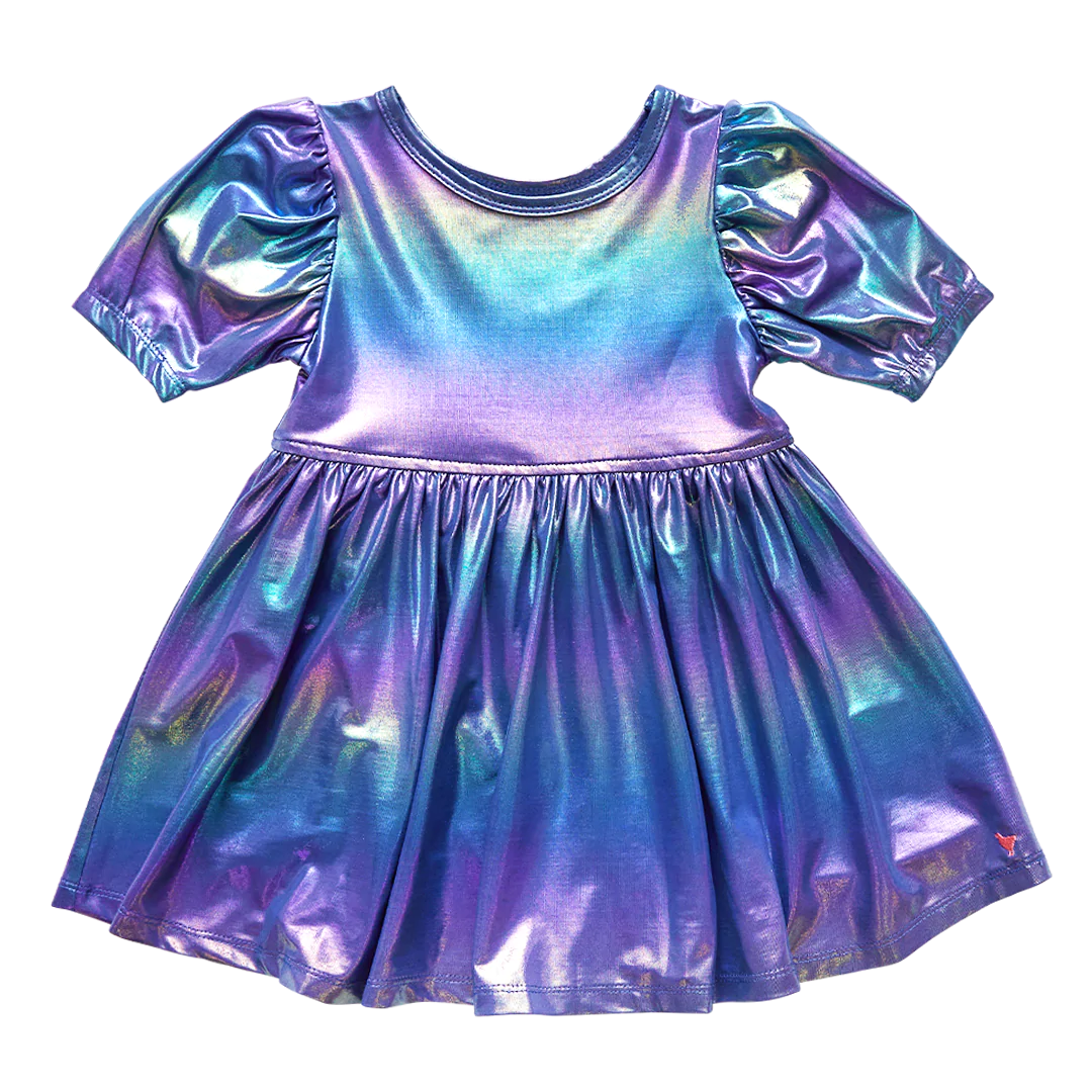 Iridescent Blue Laurie Dress