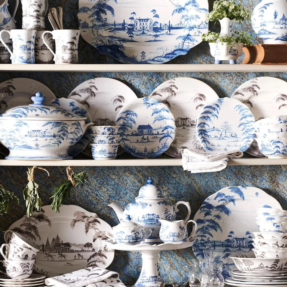 Country Estate Delft Blue Berry Bowl Country Respites