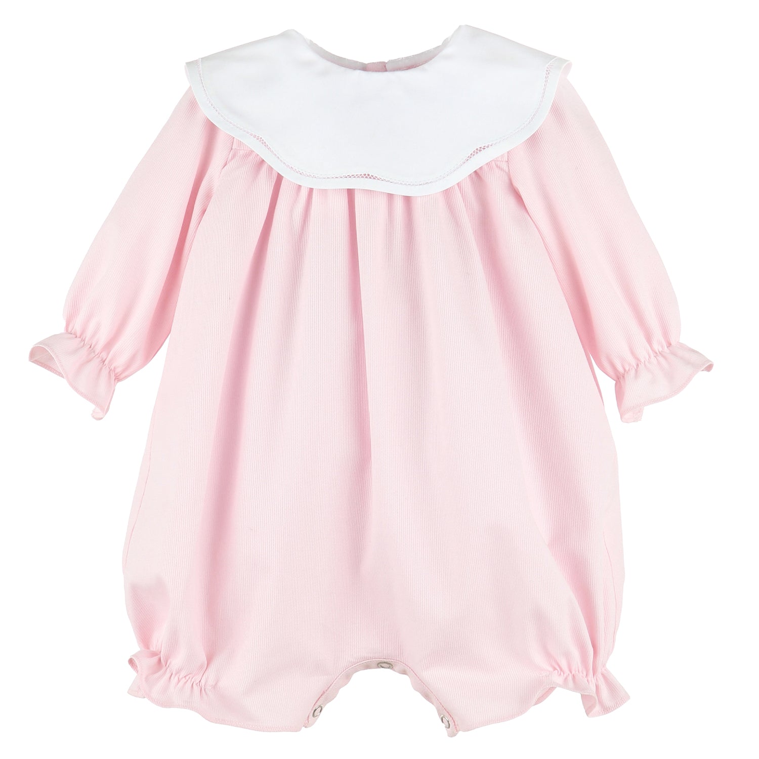 Light Pink Cozy Club Scallop Playsuit