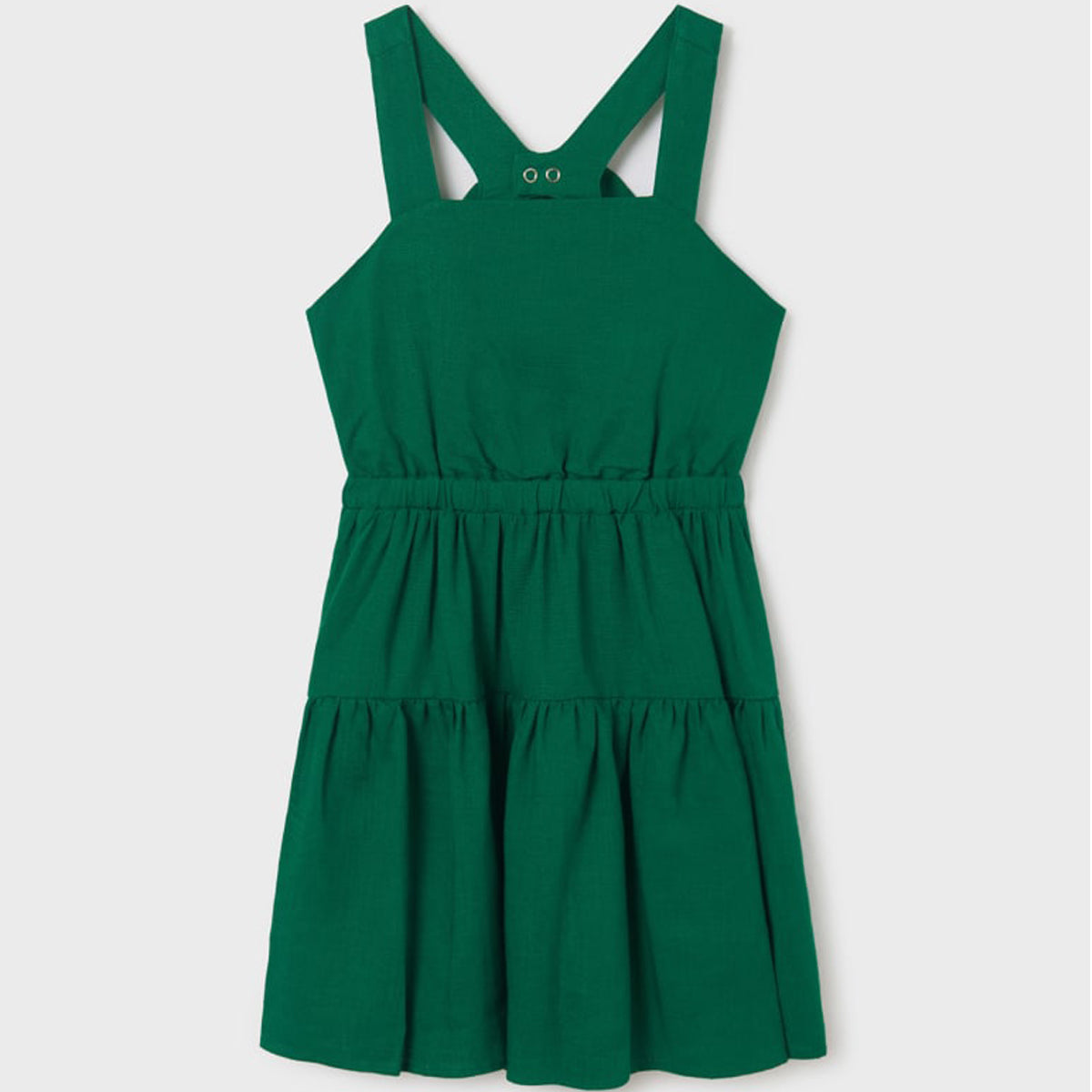 Emerald Linen Dress