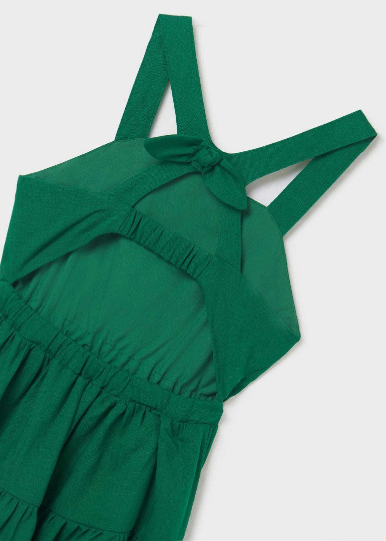 Emerald Linen Dress