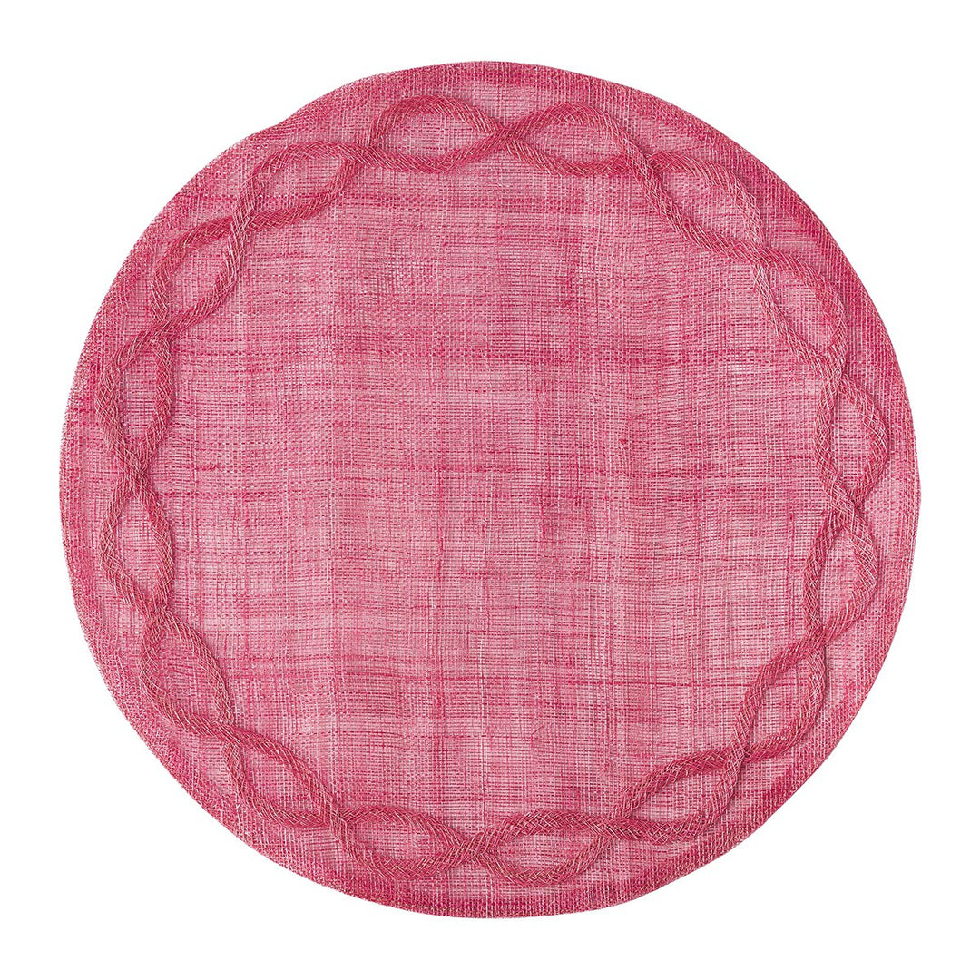 Tuileries Garden Pink Round Placemat