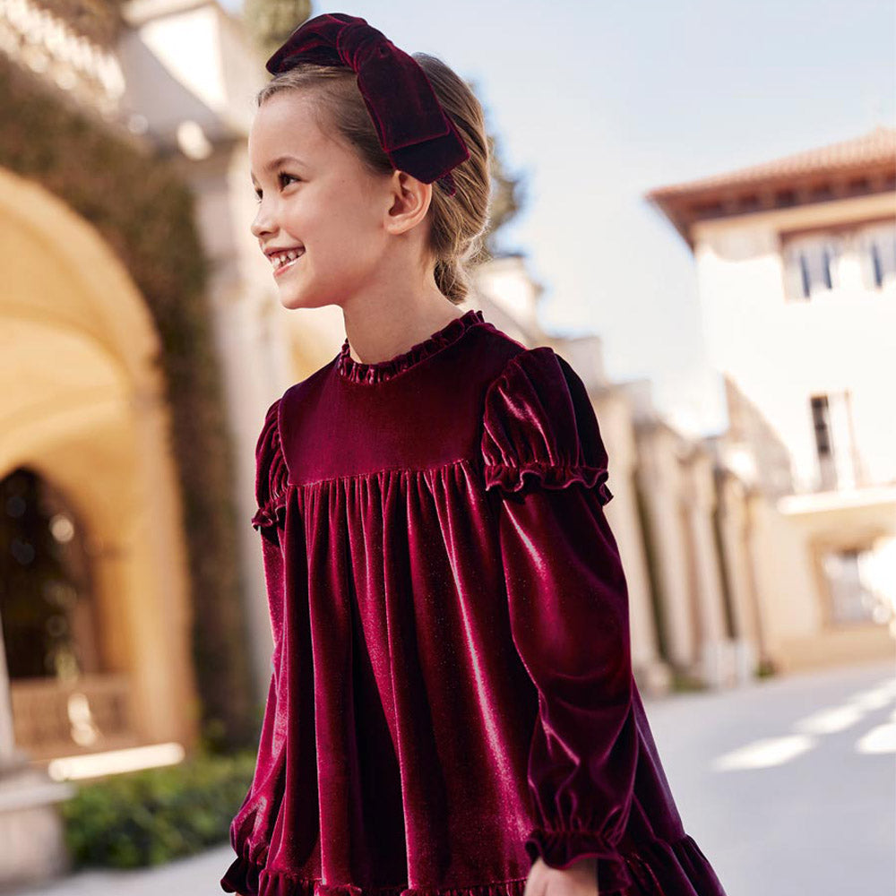 Blackberry Velvet Dress