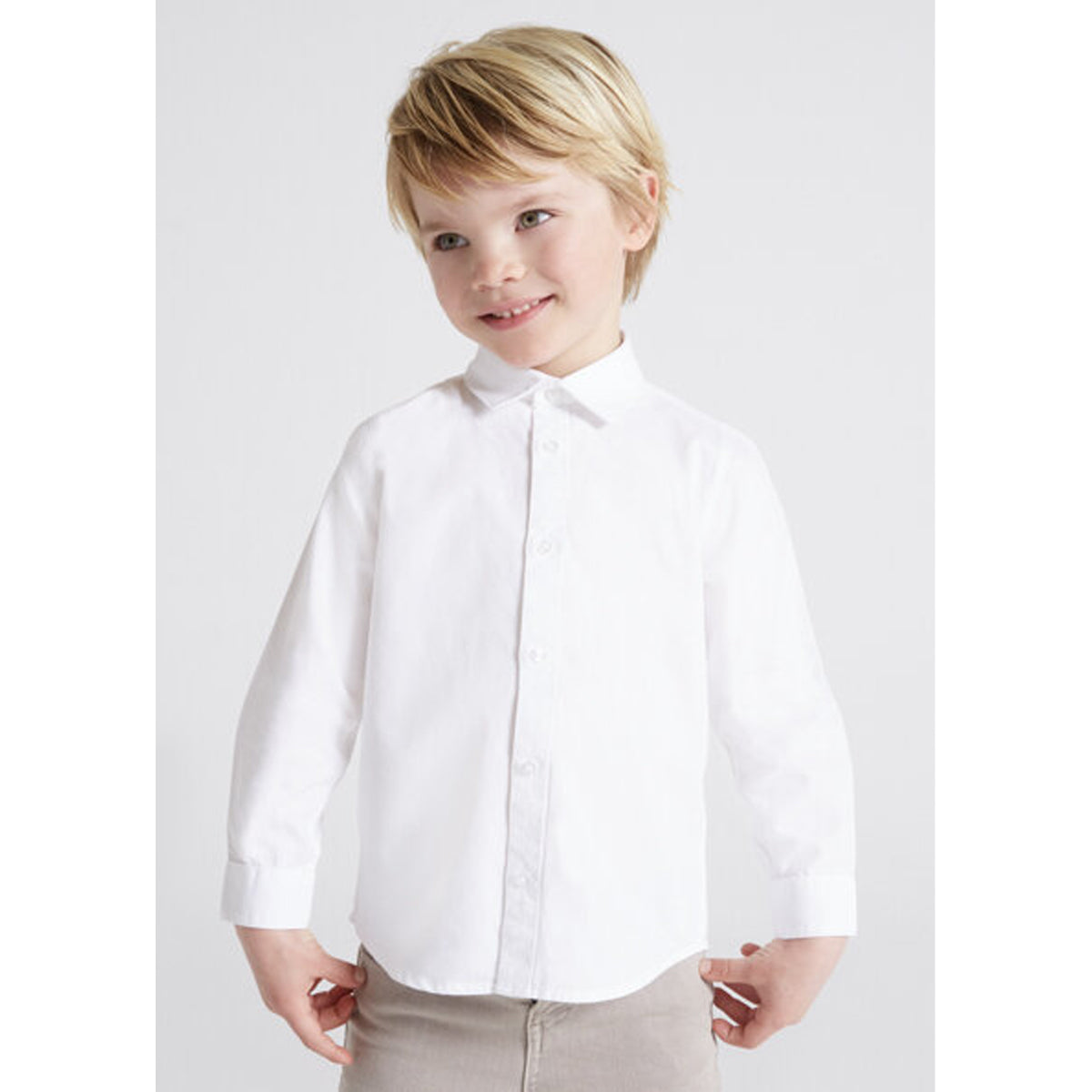 White Long Sleeve Button Down Shirt