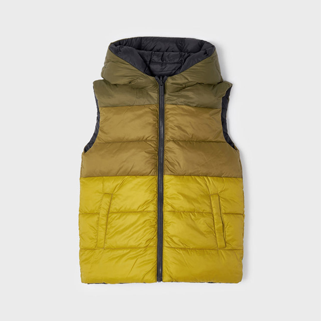 Moss Green & Navy Blue Reversible Vest