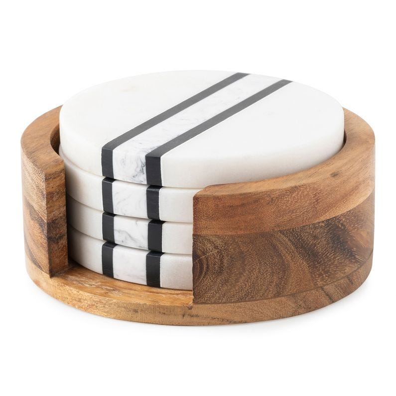 Stonewood Stripe Coaster Set