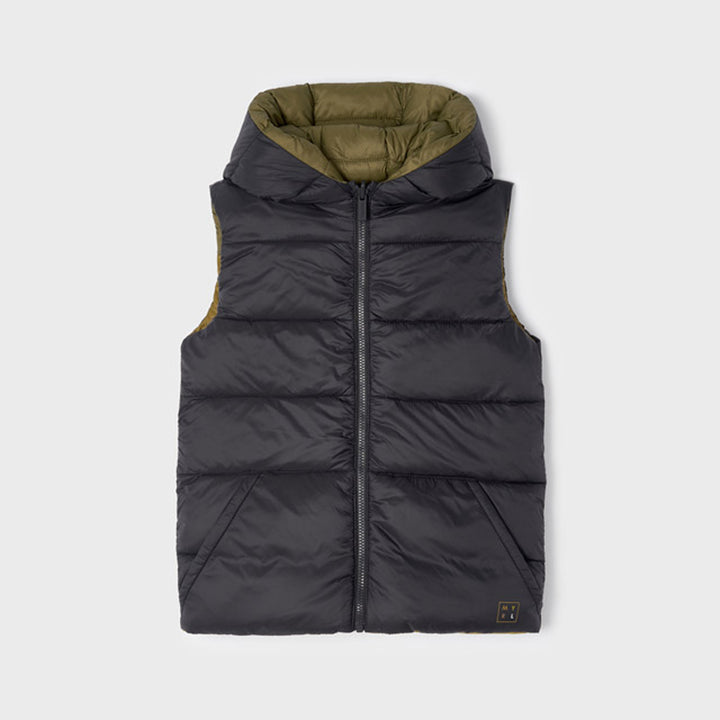 Moss Green & Navy Blue Reversible Vest