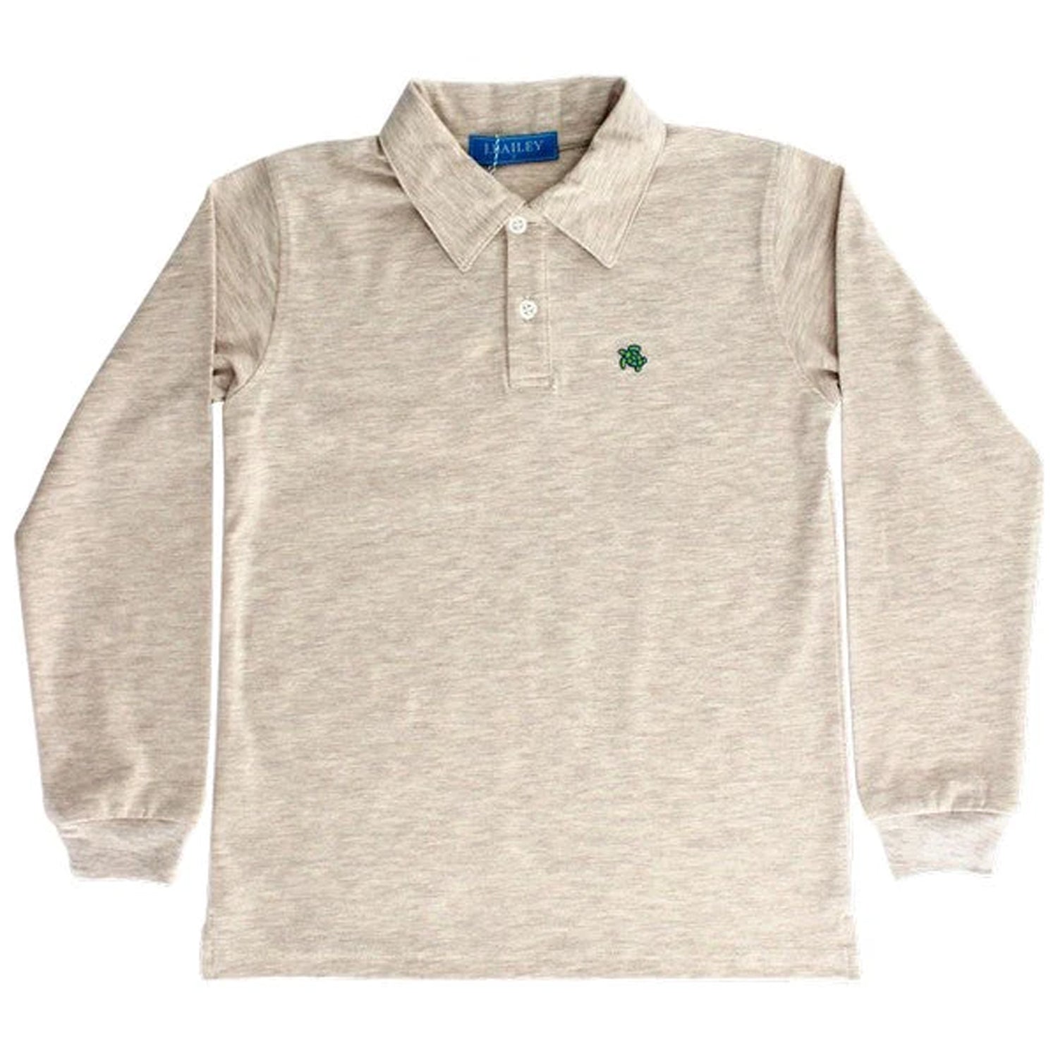 Oatmeal Long Sleeve Harry Polo