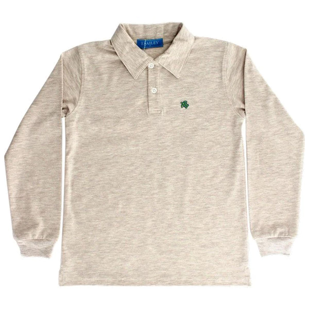 Oatmeal Long Sleeve Harry Polo