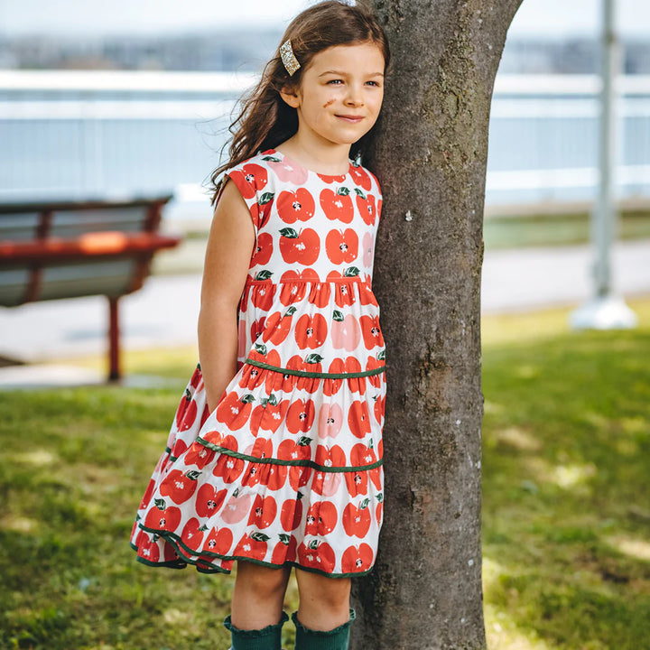 Apple Stamp Peachy Dress