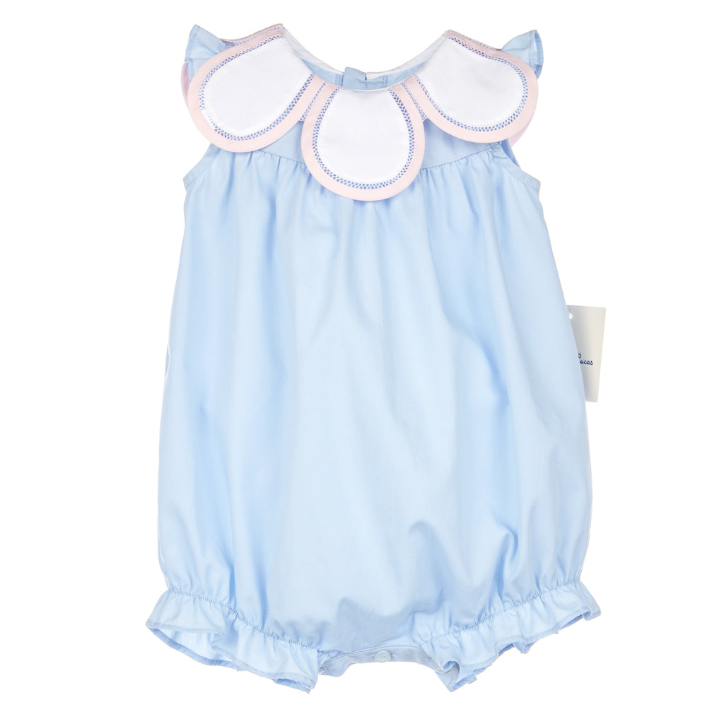 Light Blue Classic Petal Collar Bubble