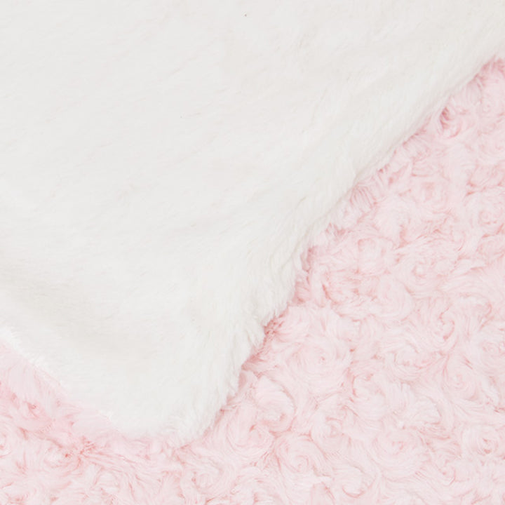 Faux Fur Rosette Blanket