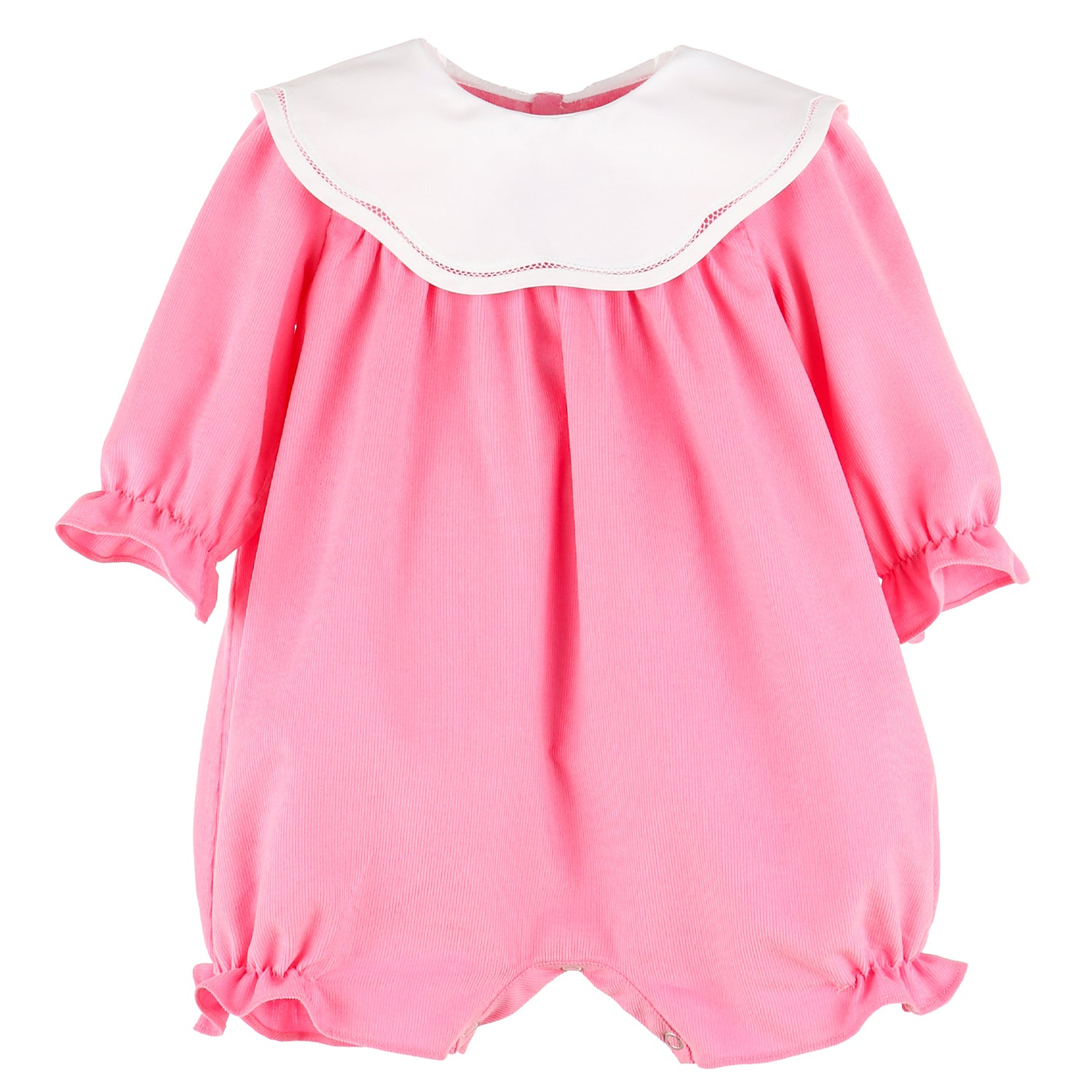 Pink Cozy Club Scallop Playsuit