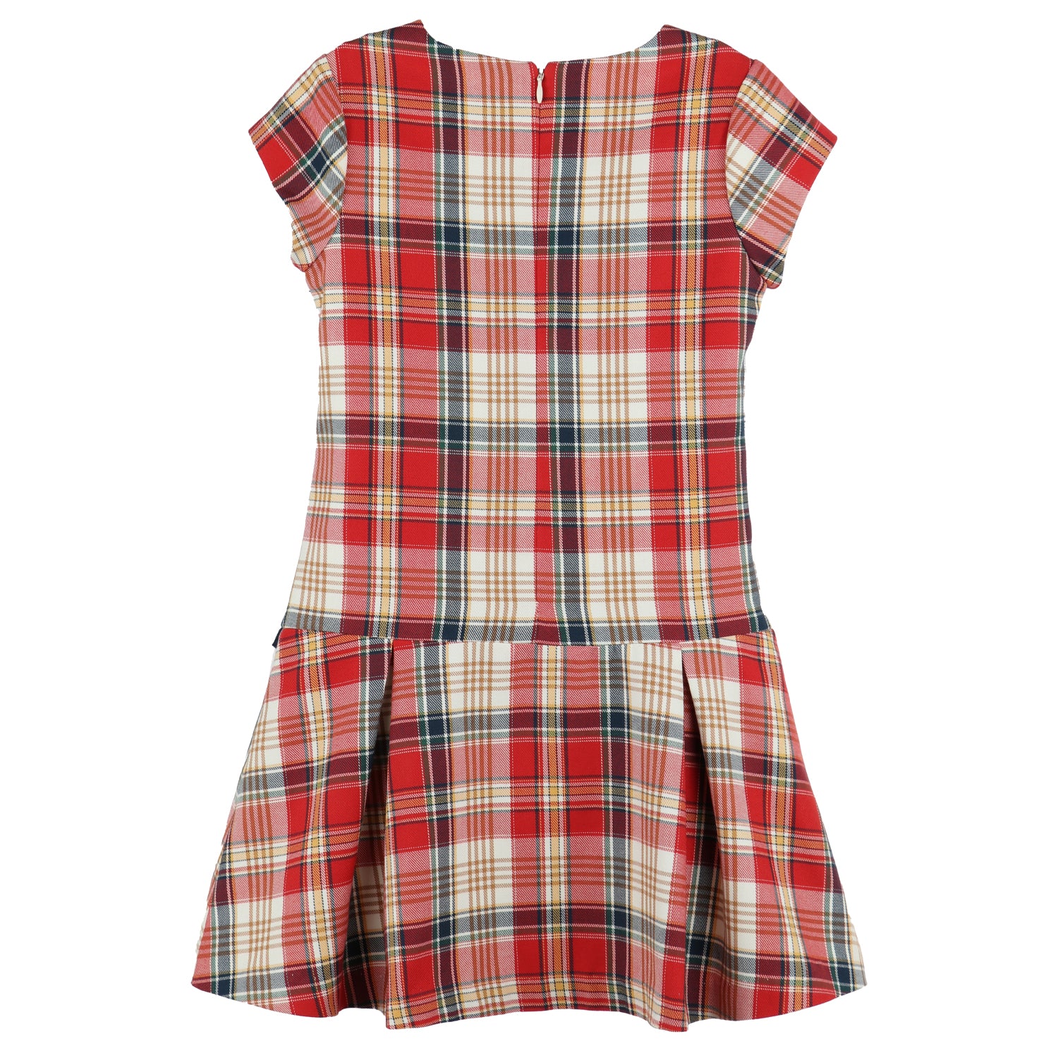 Red Tartan Plaid Dropwaist Dress