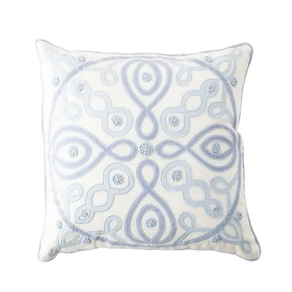 Berry & Thread Chambray/White 18" Pillow