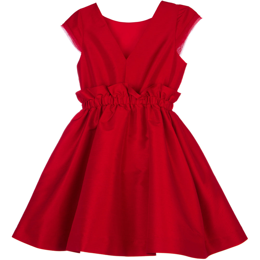 High Waist Red Party Dress