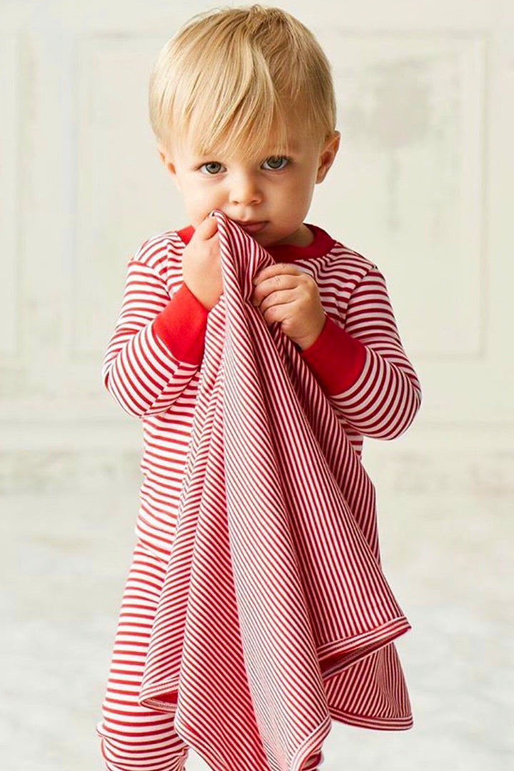 Red & White Stripe Pajama Set