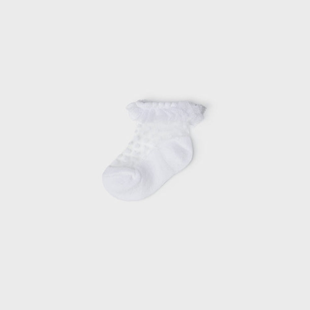 White Ruffled Socks