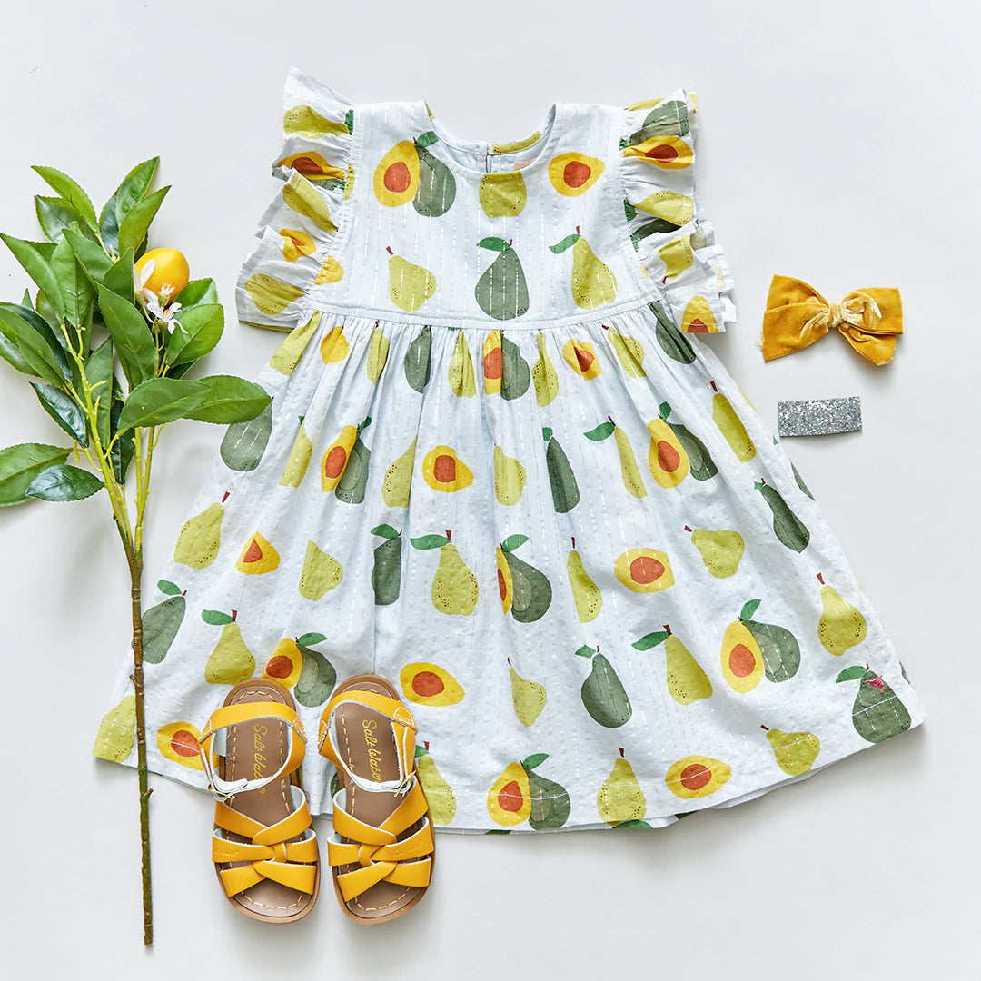 Wan Blue Avocado Pear Sarita Dress