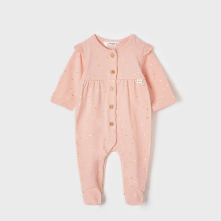 Pink & Ivory Long Knit Rompers - Set of 2