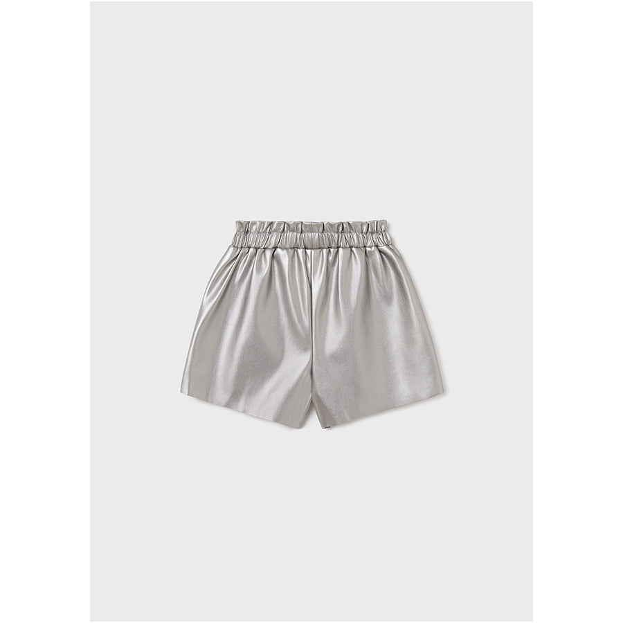 Steel Leatherette Shorts