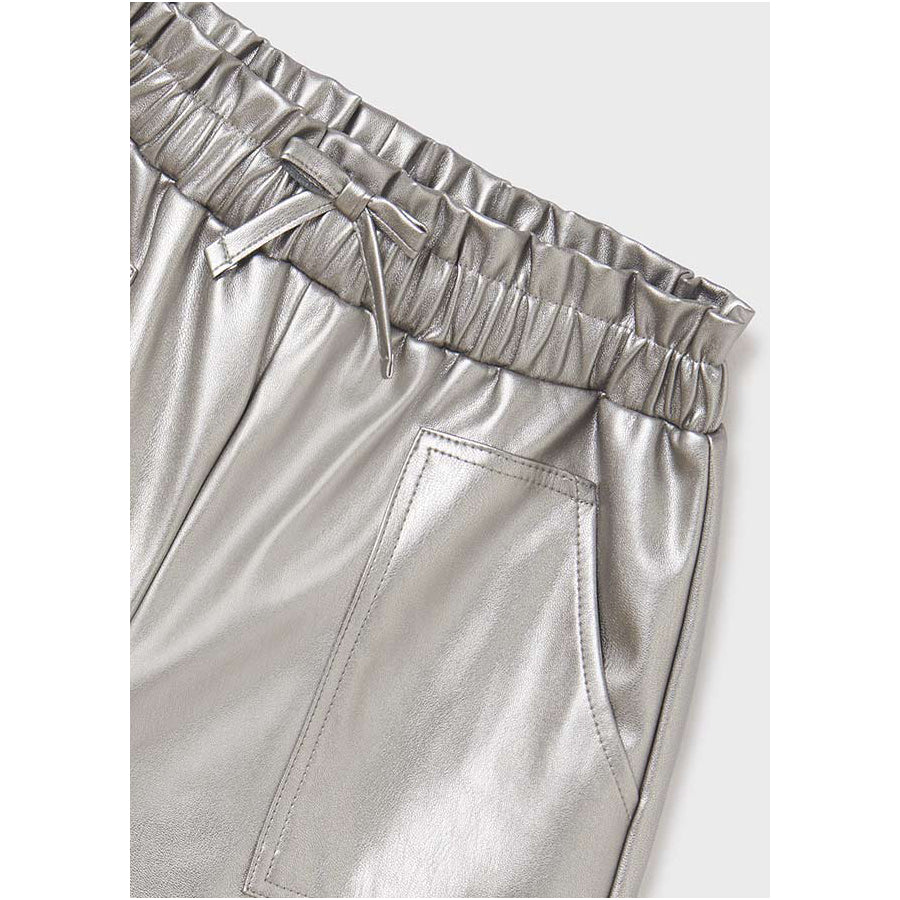 Steel Leatherette Shorts