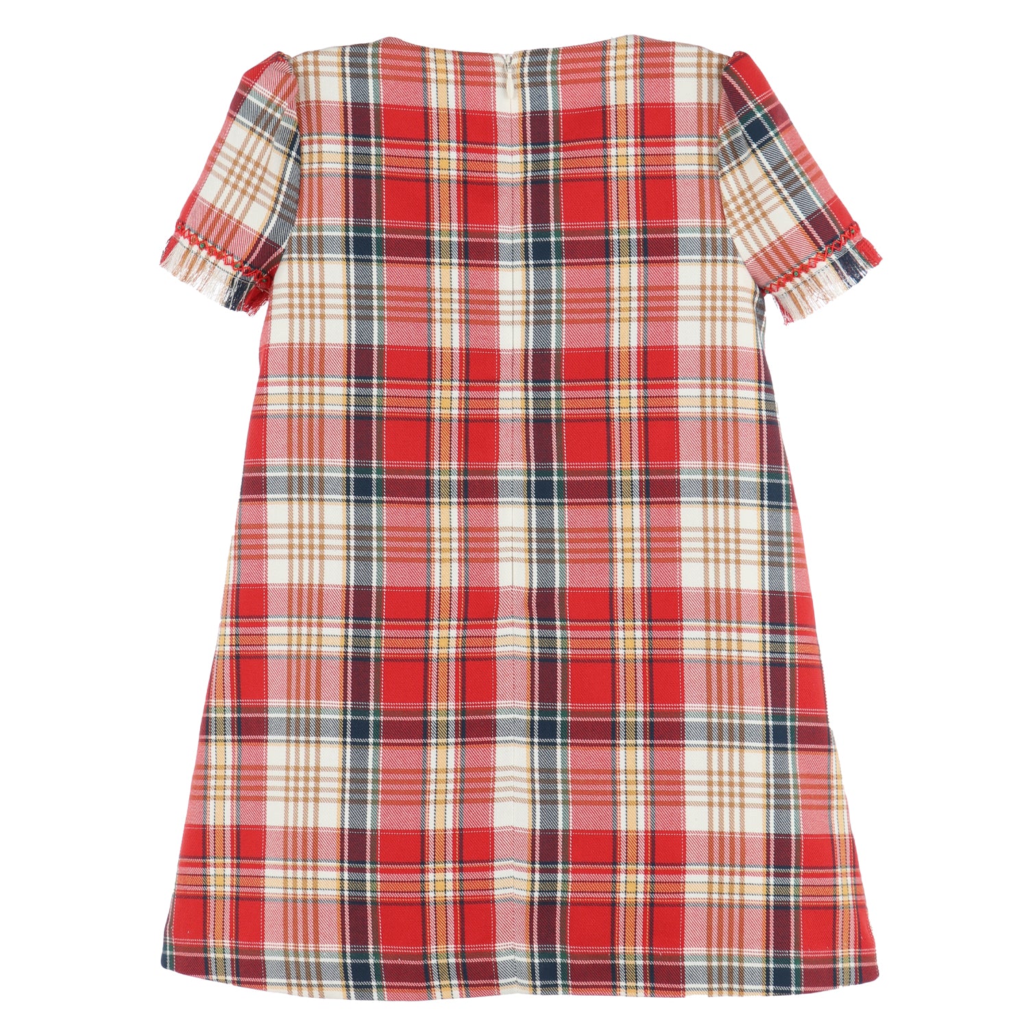 Red Tartan Plaid A-Line Dress