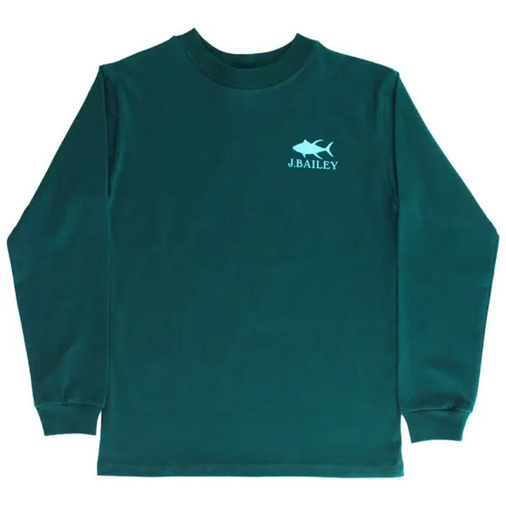 Teal Tuna Long Sleeve Logo Tee