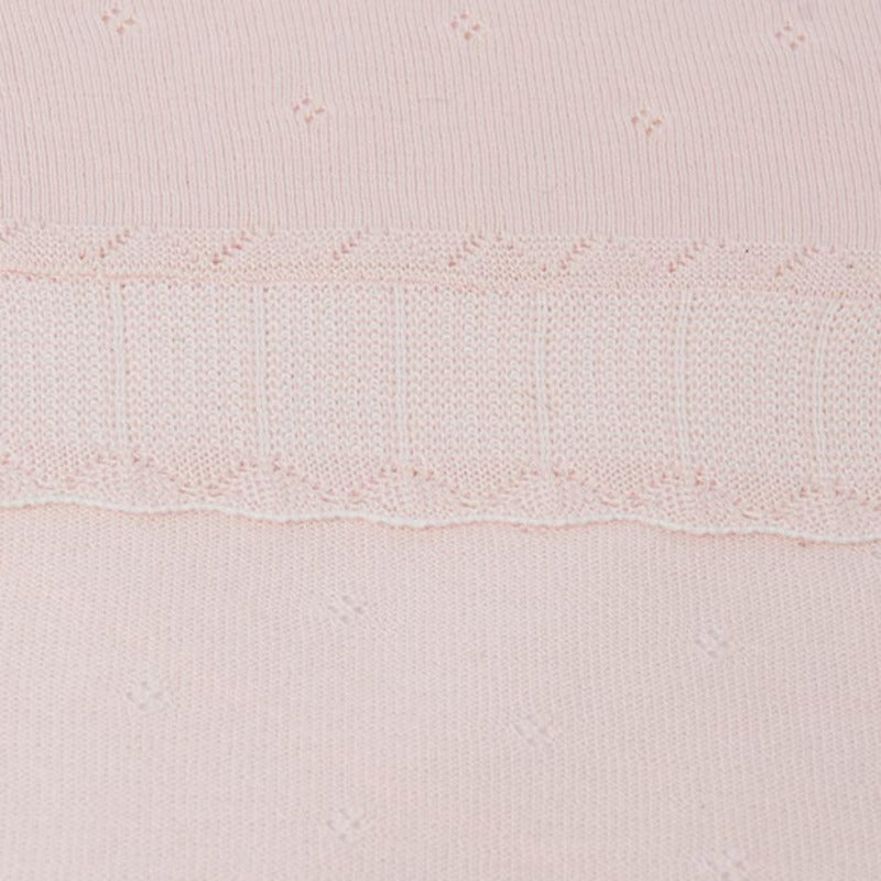 Baby Rose Ruffled Knit Blanket