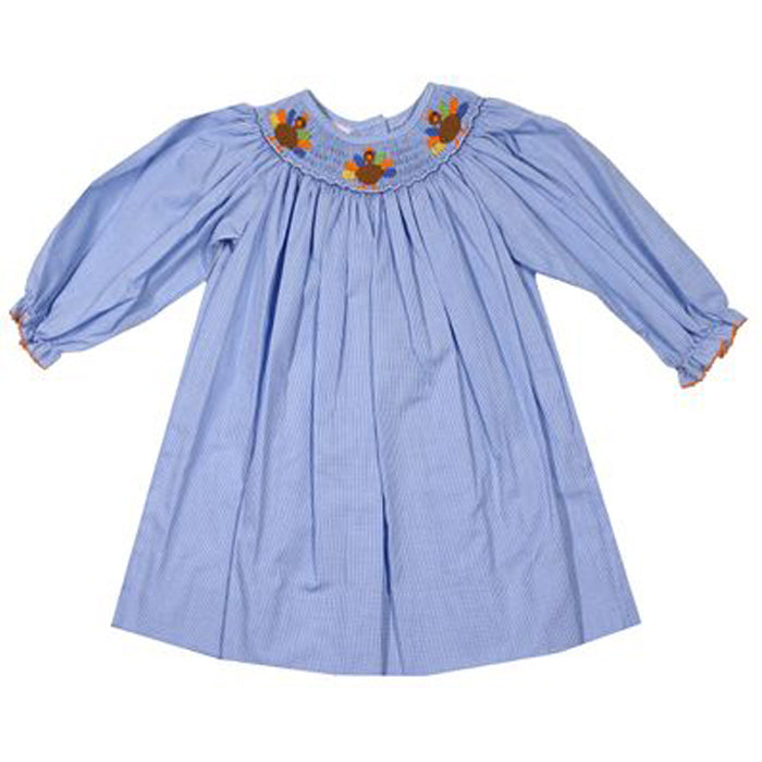 Smocked Turkey Bishop Dress