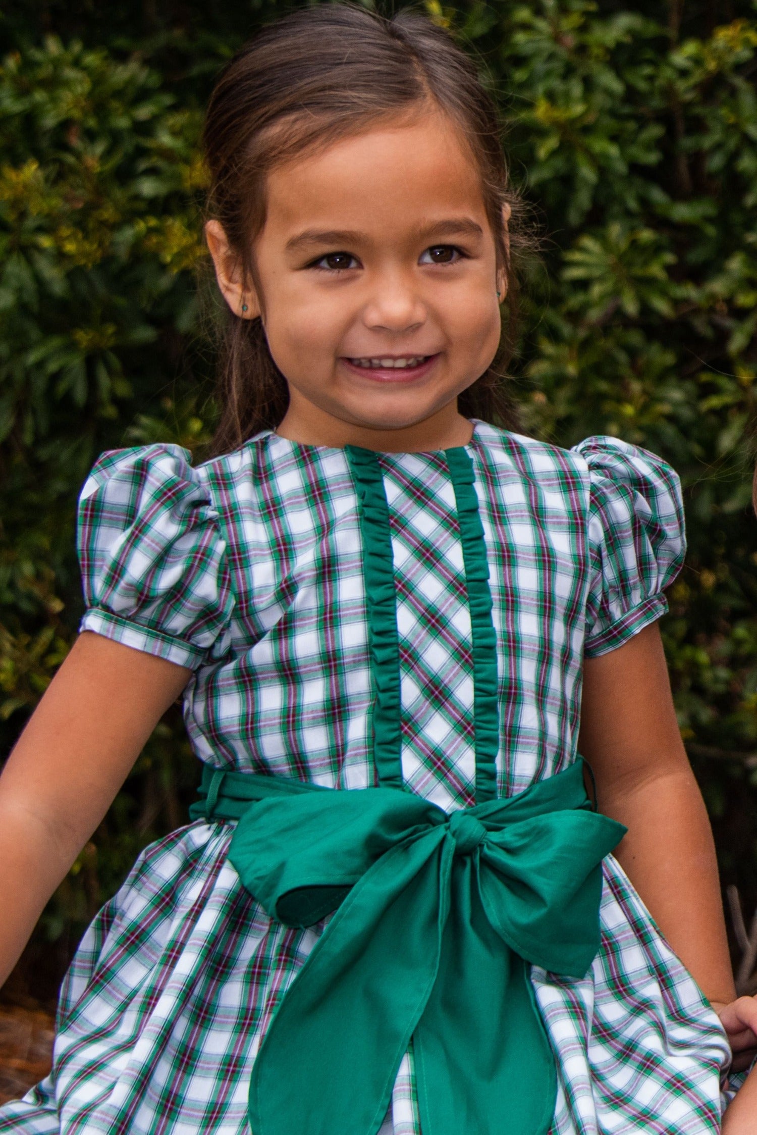 Evergreen Plaid Dress