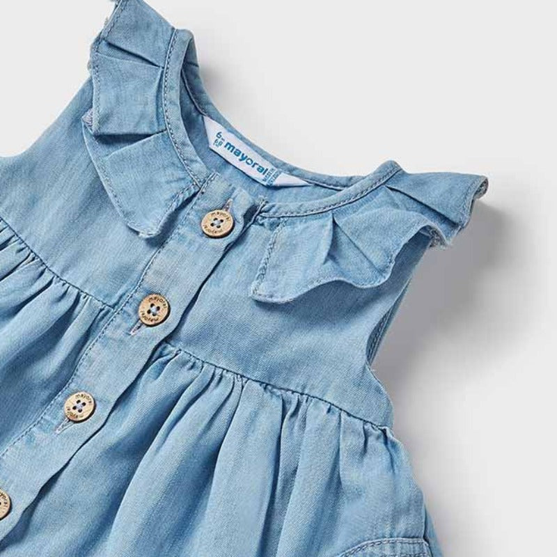 Denim Ruffle Dress