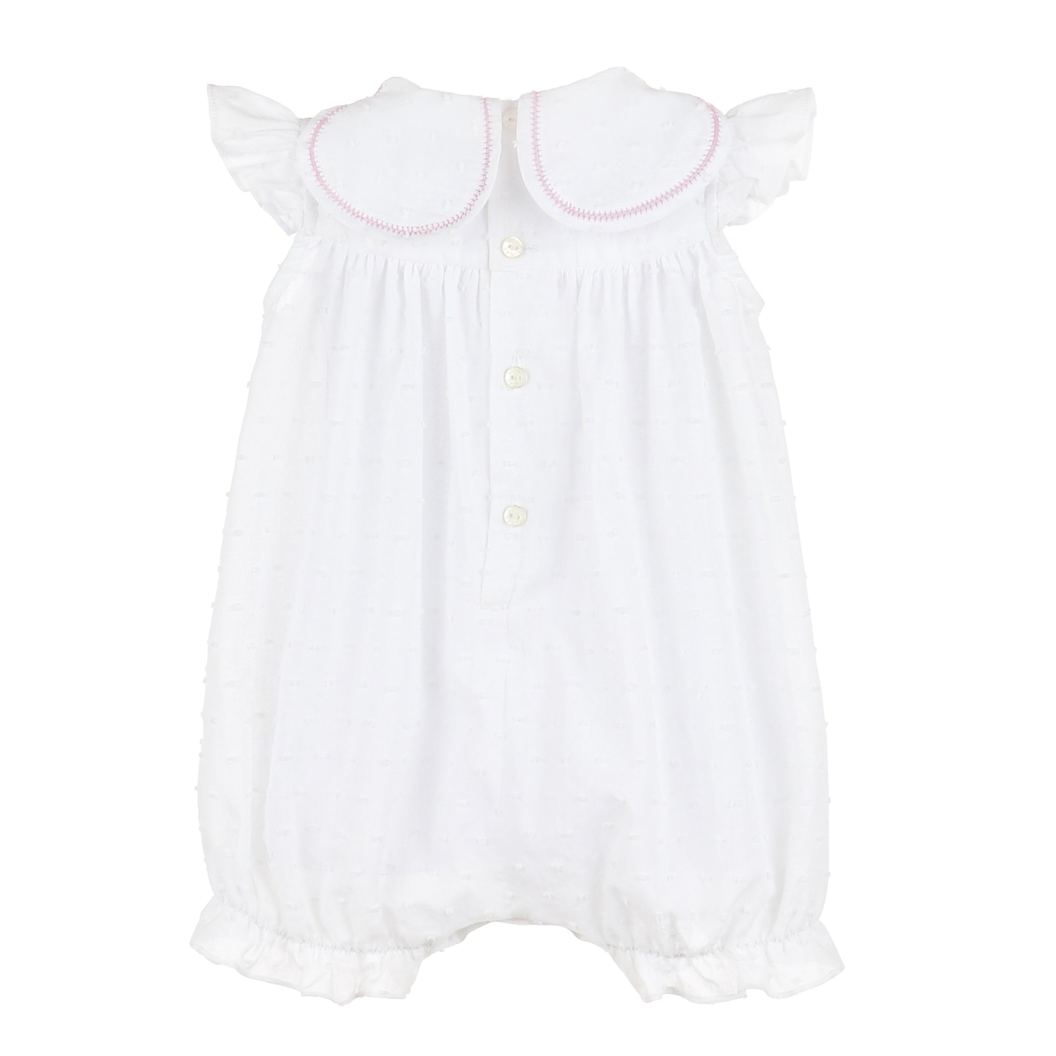 White Lilibet Petal Playsuit