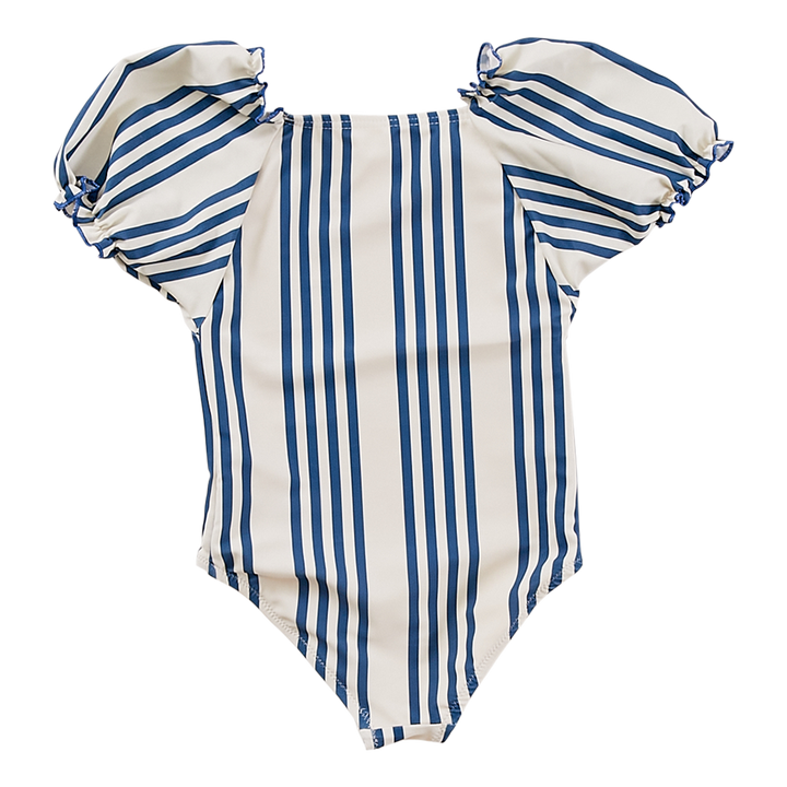 Antique White & Navy Column Stripe Lexi Suit